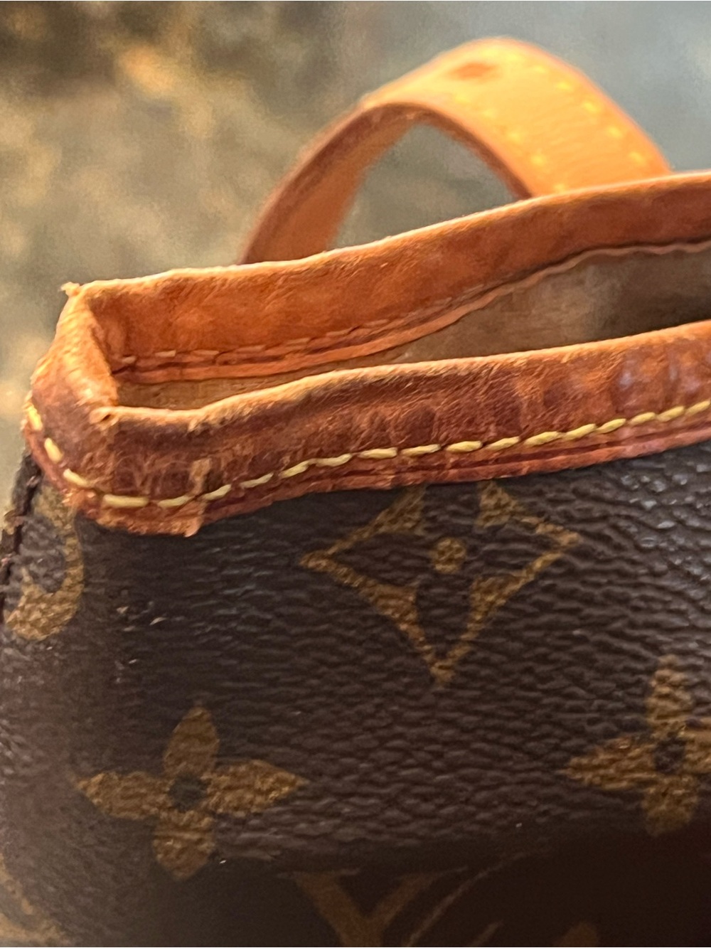 Louis Vuitton Monogram Canvas Duffel with Tan Leather Trim - Picture 9 of 11